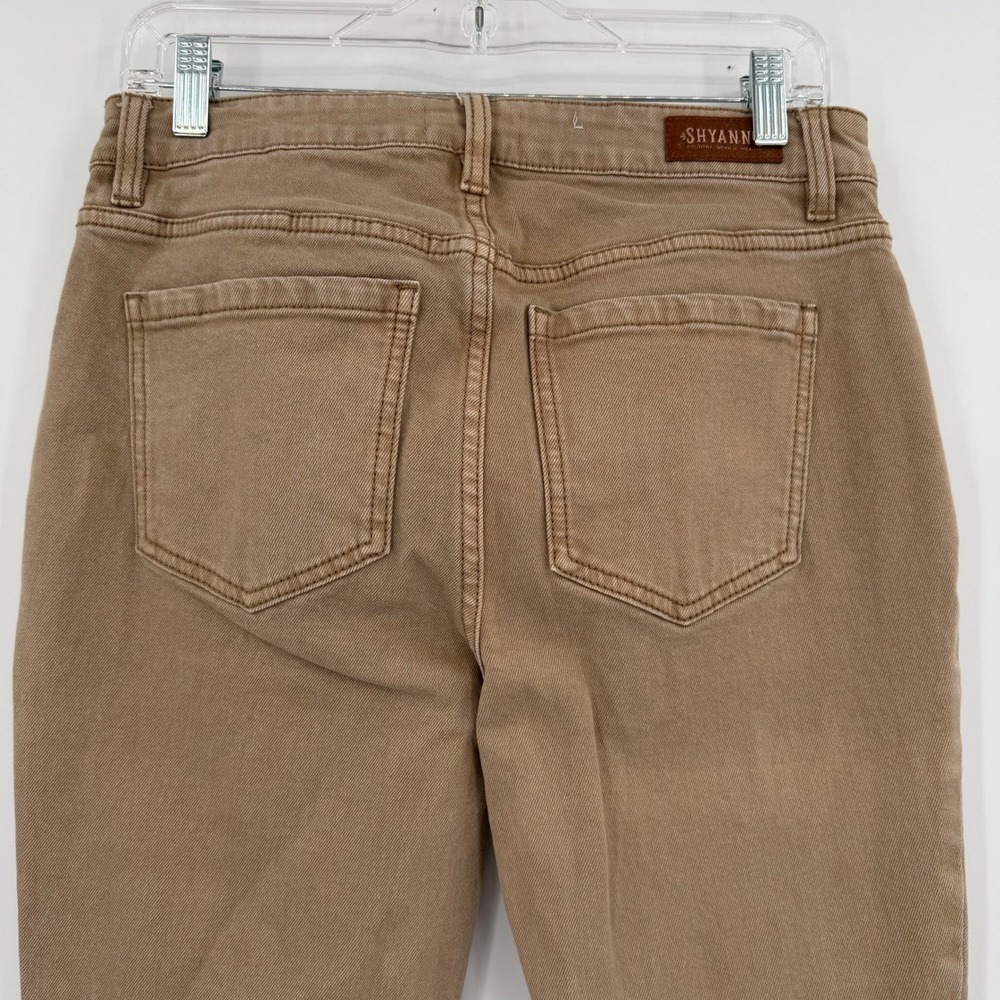 Shyanne Brown Flare Bell Bottom Denim Jeans Boho Western Festival  29x34 - Picture 5 of 10